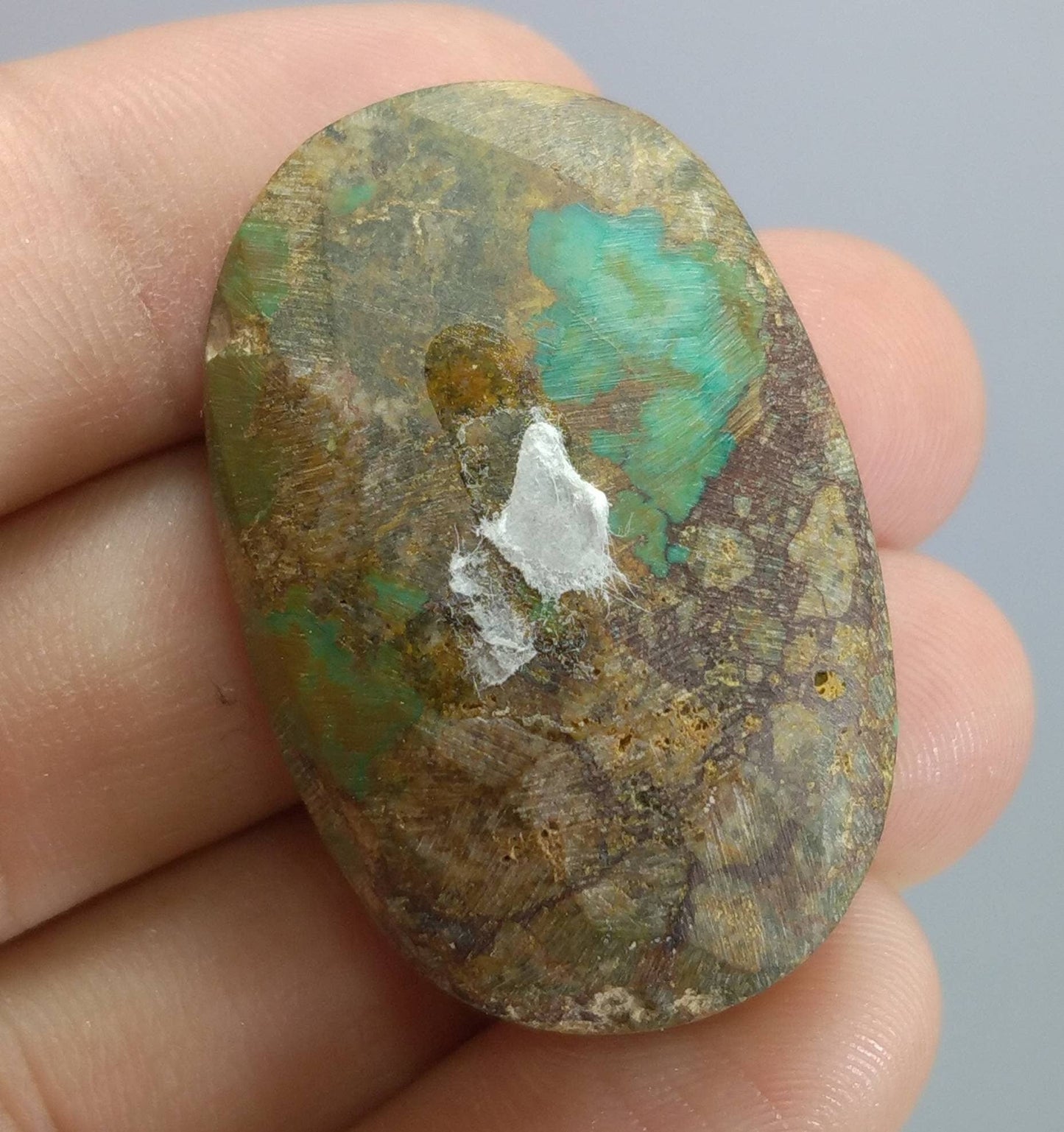 ARSAA GEMS AND MINERALSNatural top quality beautiful 77 carats large size untreated unheated oval shape green turquoise cabochon - Premium  from ARSAA GEMS AND MINERALS - Just $75.00! Shop now at ARSAA GEMS AND MINERALS