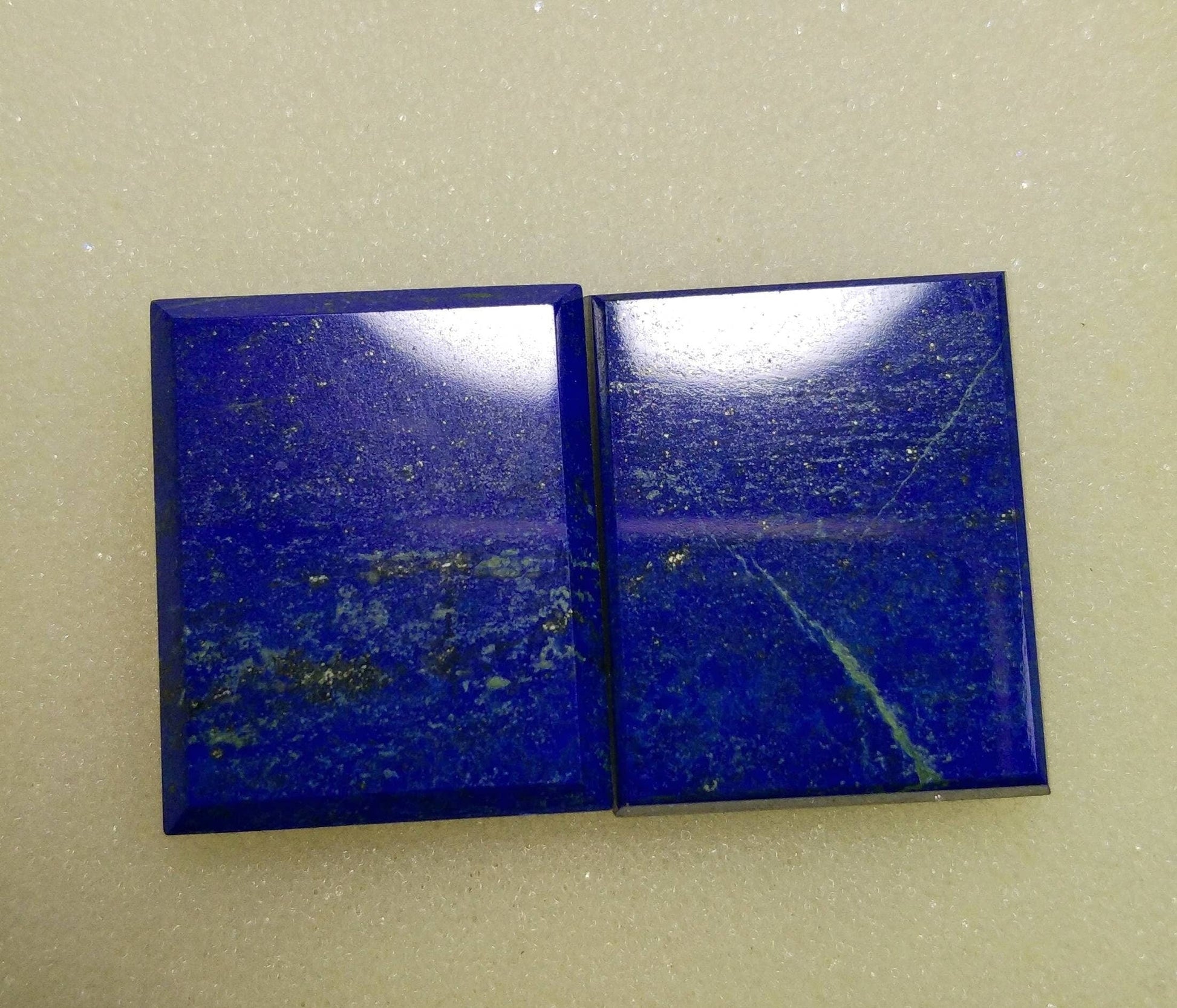 ARSAA GEMS AND MINERALSNatural top quality beautiful 79 carats rectangular shape pair of lapis lazuli cabochons - Premium  from ARSAA GEMS AND MINERALS - Just $30.00! Shop now at ARSAA GEMS AND MINERALS