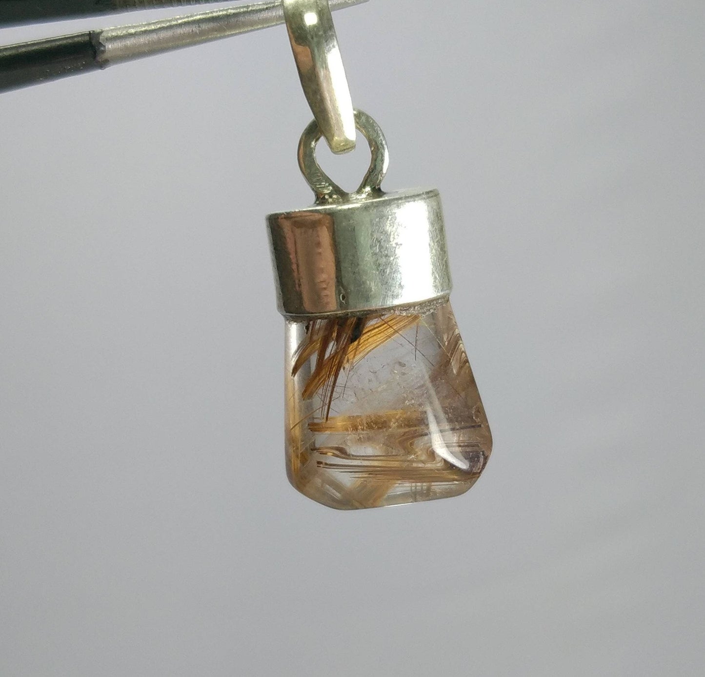 ARSAA GEMS AND MINERALSNatural aesthetic Beautiful silver pendant of rutile included quartz - Premium from ARSAA GEMS AND MINERALS - Just $15.00! Shop now at ARSAA GEMS AND MINERALS