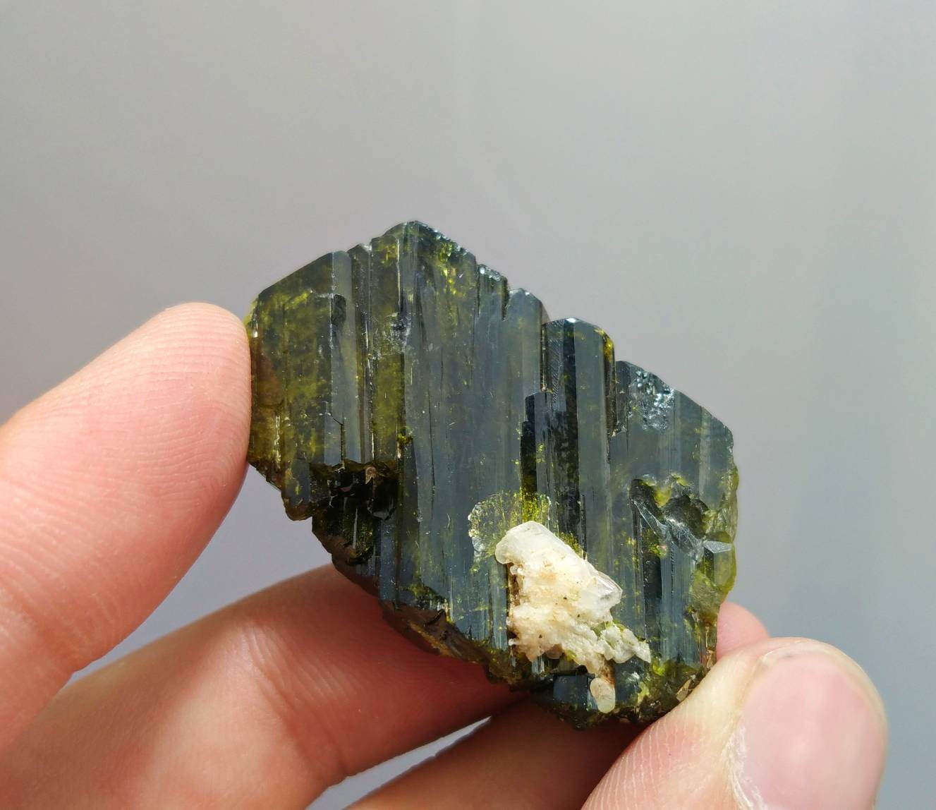 ARSAA GEMS AND MINERALSNatural aesthetic Beautiful 26 grams perfectly terminated green epidote crystal - Premium from ARSAA GEMS AND MINERALS - Just $90.00! Shop now at ARSAA GEMS AND MINERALS