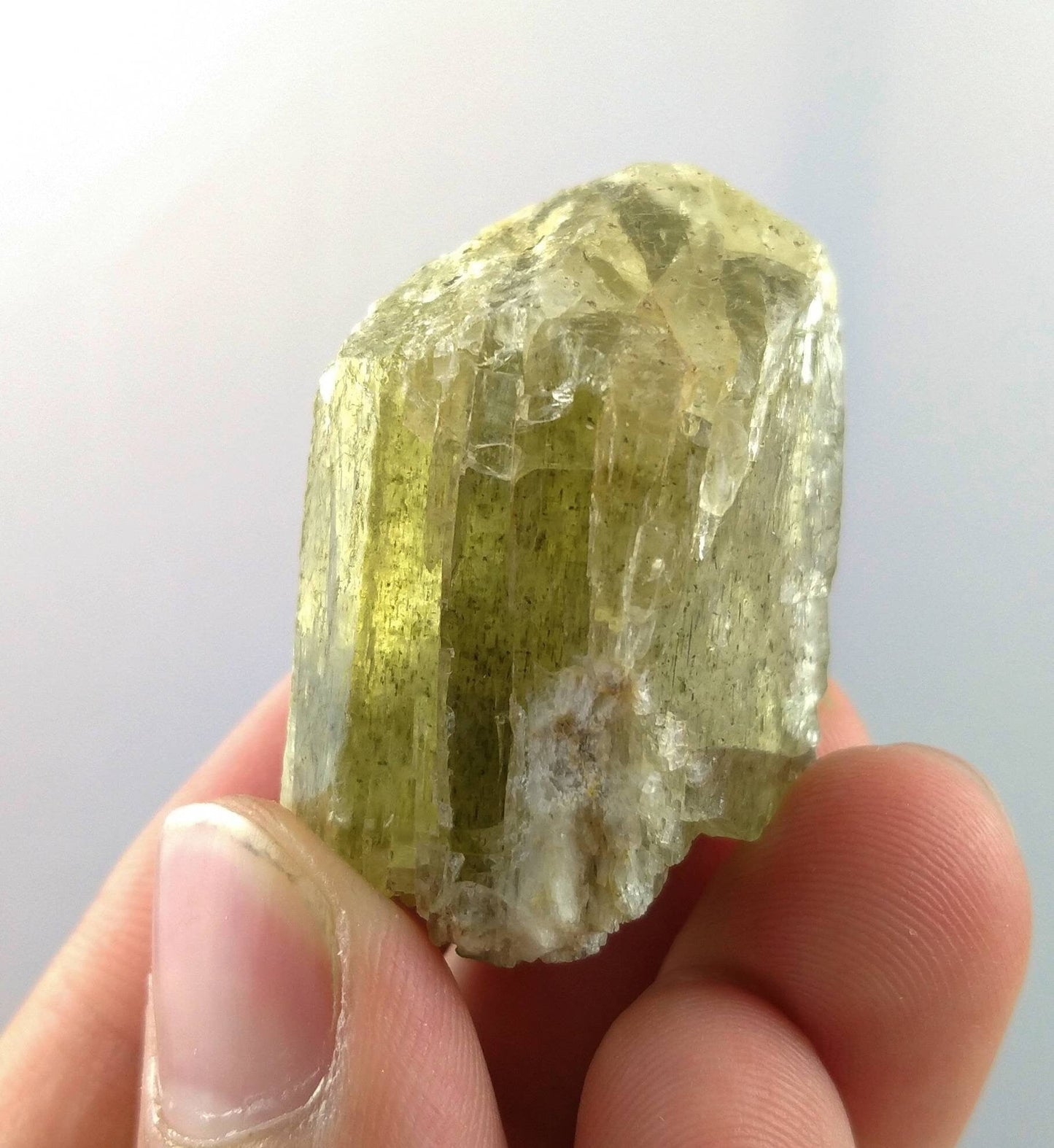 ARSAA GEMS AND MINERALSNatural fine quality beautiful 32.3 grams green scapolite crystal - Premium from ARSAA GEMS AND MINERALS - Just $40.00! Shop now at ARSAA GEMS AND MINERALS