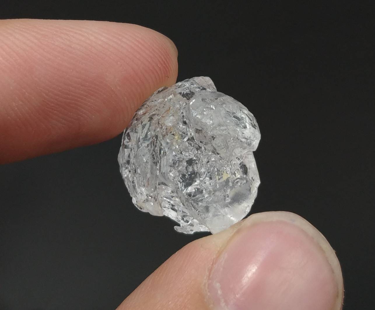 ARSAA GEMS AND MINERALSEtched gemmy clear transparent white Beryl crystal from Skardu GilgitBaltistan Pakistan, weight 4.4 grams - Premium from ARSAA GEMS AND MINERALS - Just $24.00! Shop now at ARSAA GEMS AND MINERALS