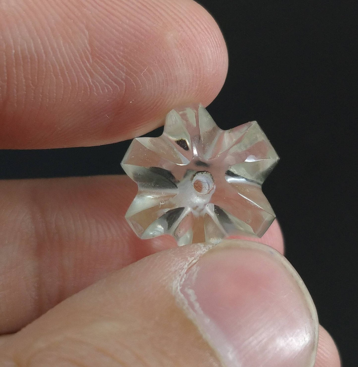 ARSAA GEMS AND MINERALSWatermelon shape carved and drilled transparent quartz pendant, weight 23 carat - Premium from ARSAA GEMS AND MINERALS - Just $20.00! Shop now at ARSAA GEMS AND MINERALS