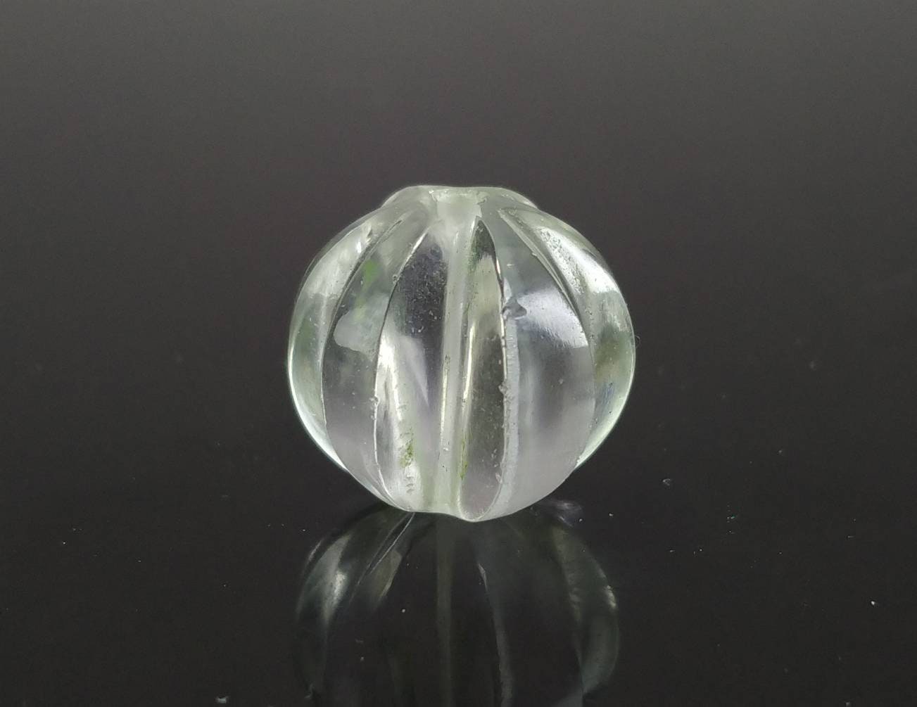 ARSAA GEMS AND MINERALSWatermelon shape carved and drilled transparent quartz pendant, weight 23 carat - Premium from ARSAA GEMS AND MINERALS - Just $20.00! Shop now at ARSAA GEMS AND MINERALS