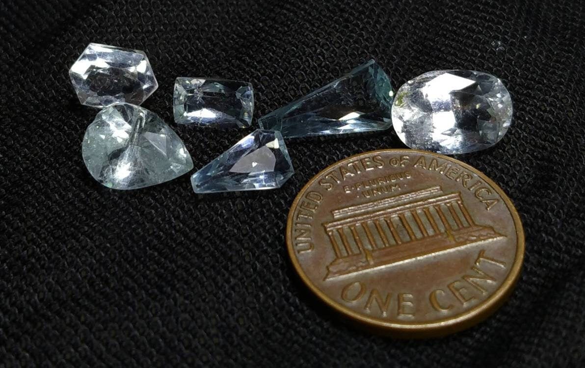 ARSAA GEMS AND MINERALSNatural fine quality beautiful 10 carats small sized small lot of faceted aquamarine gems - Premium from ARSAA GEMS AND MINERALS - Just $25.00! Shop now at ARSAA GEMS AND MINERALS