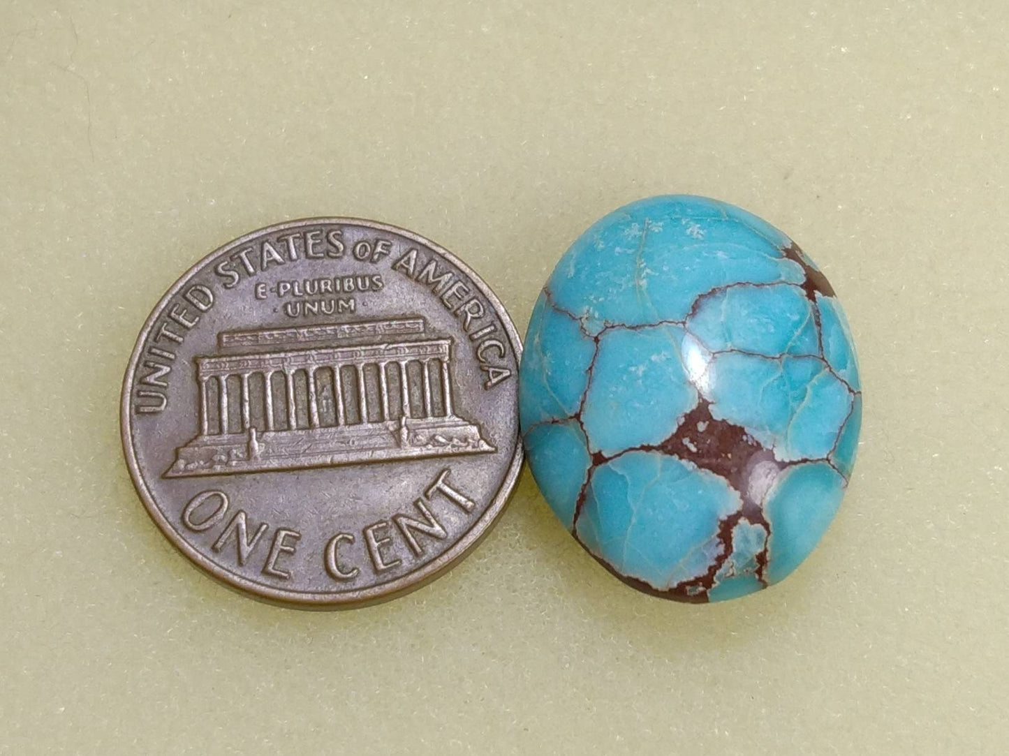 ARSAA GEMS AND MINERALSNatural top quality beautiful 14 carats spider web Egyptian turquoise cabochon - Premium from ARSAA GEMS AND MINERALS - Just $28.00! Shop now at ARSAA GEMS AND MINERALS