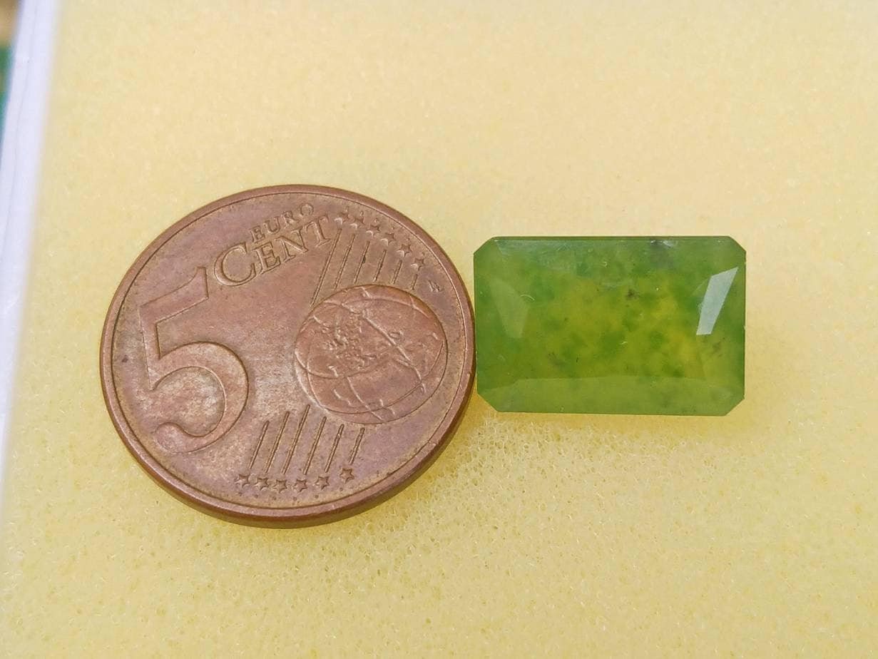 ARSAA GEMS AND MINERALSNatural fine quality beautiful 13.5 carats  radiant cut shape green hydrograssular garnet gem - Premium  from ARSAA GEMS AND MINERALS - Just $27.00! Shop now at ARSAA GEMS AND MINERALS