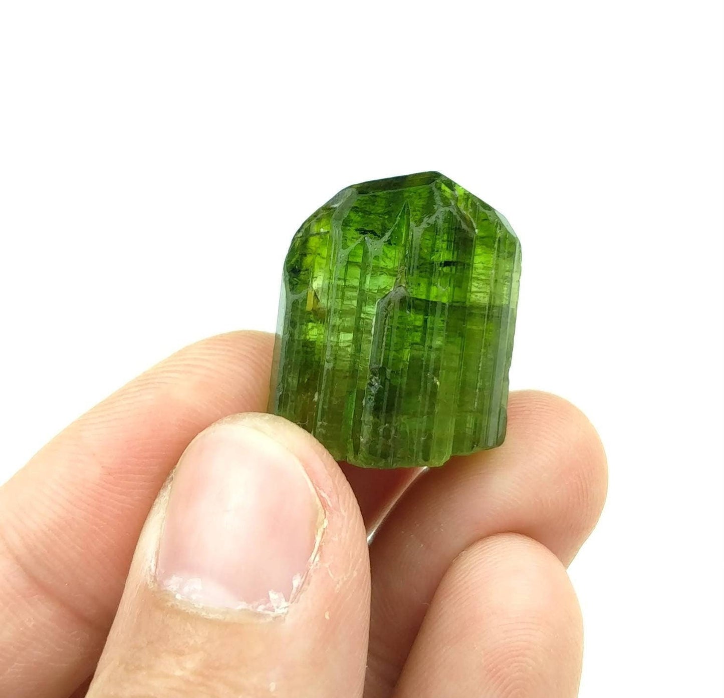 ARSAA GEMS AND MINERALSGreen terminated tourmaline crystal 10.2 grams weight from Africa - Premium from ARSAA GEMS AND MINERALS - Just $200.00! Shop now at ARSAA GEMS AND MINERALS