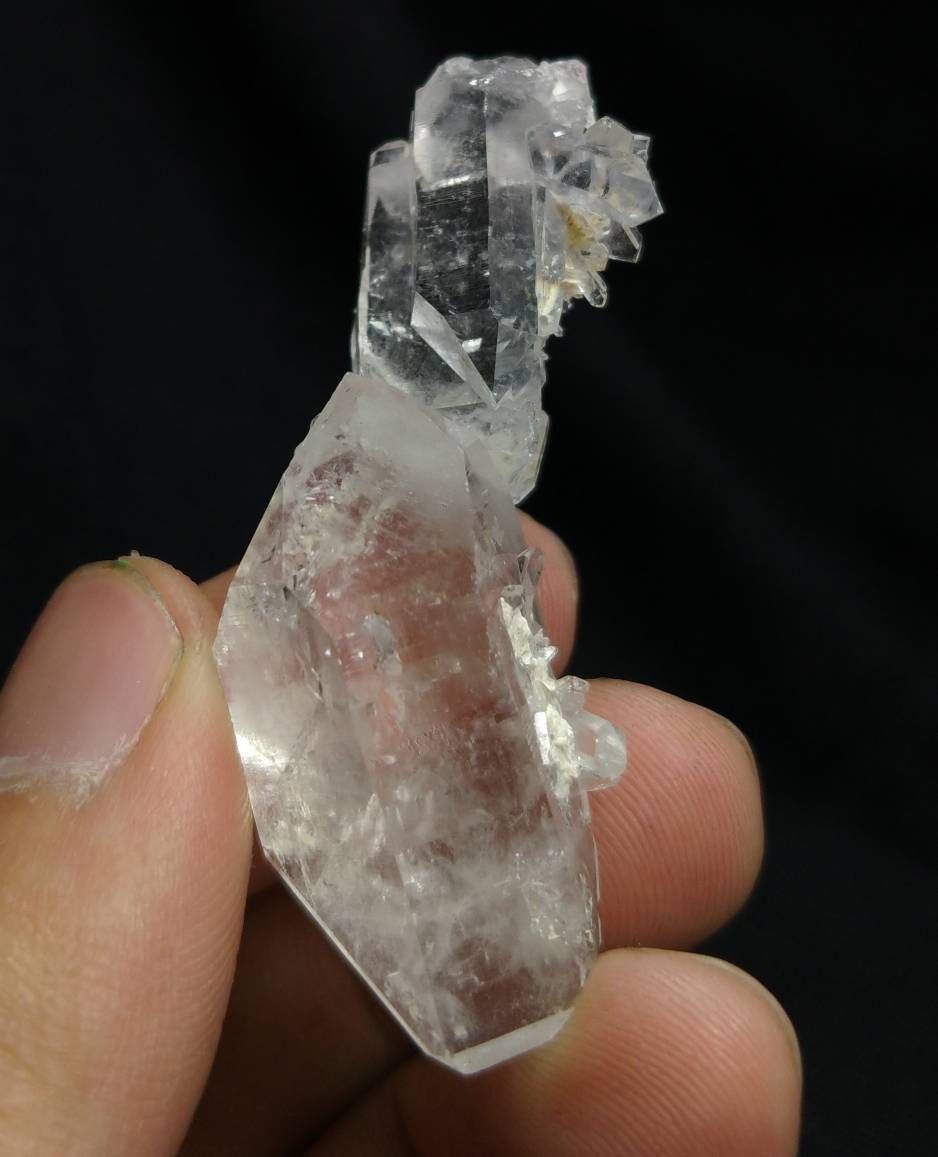 ARSAA GEMS AND MINERALSNatural beautiful 14.4 gram Fine quality terminated clear quartz crystal with another quartz grown on top of it. - Premium from ARSAA GEMS AND MINERALS - Just $20.00! Shop now at ARSAA GEMS AND MINERALS