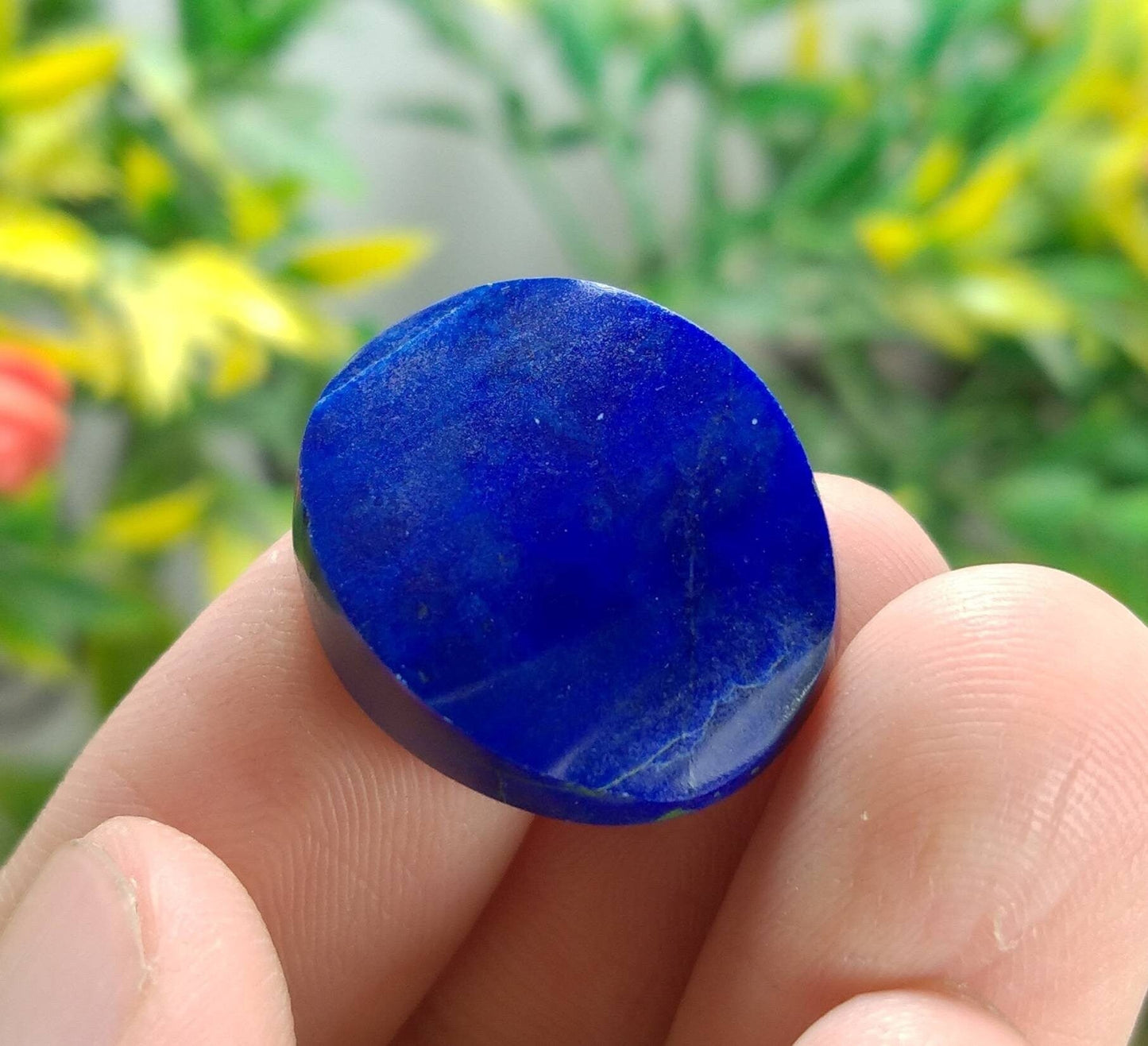 ARSAA GEMS AND MINERALSNatural fine quality beautiful oval shape lapis lazuli cabochon - Premium from ARSAA GEMS AND MINERALS - Just $15.00! Shop now at ARSAA GEMS AND MINERALS