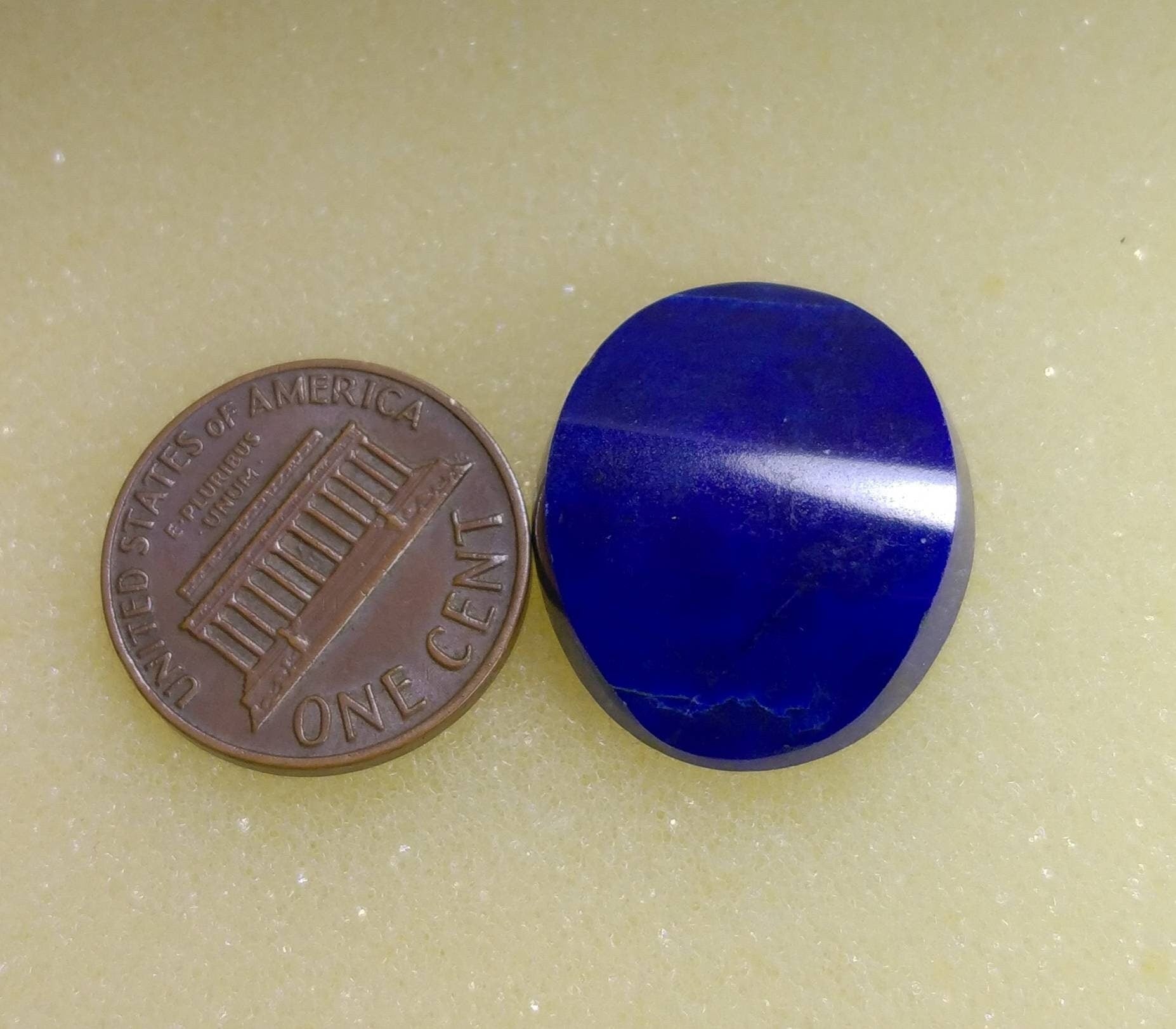 ARSAA GEMS AND MINERALSNatural fine quality beautiful oval shape lapis lazuli cabochon - Premium  from ARSAA GEMS AND MINERALS - Just $15.00! Shop now at ARSAA GEMS AND MINERALS