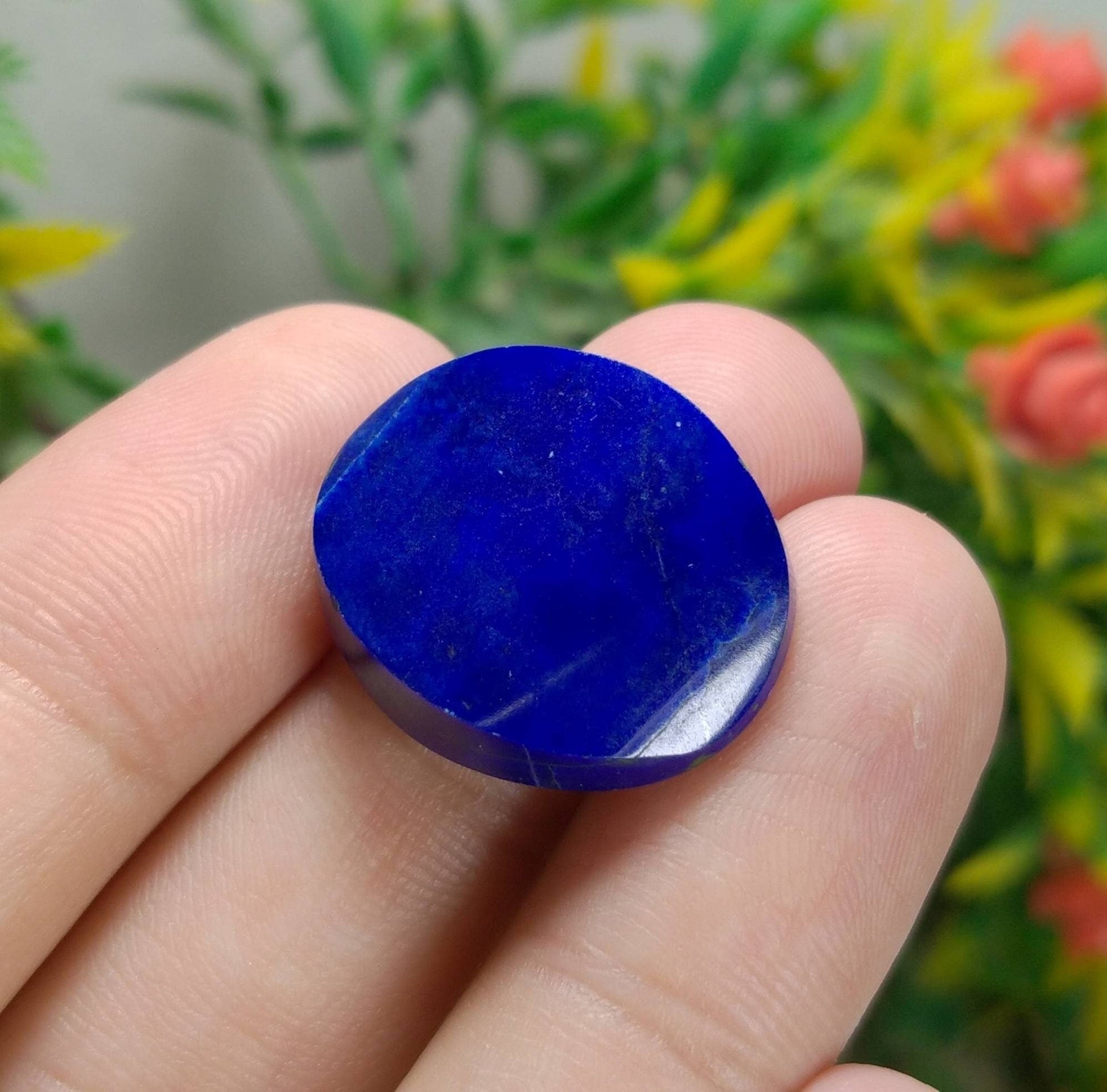 ARSAA GEMS AND MINERALSNatural fine quality beautiful oval shape lapis lazuli cabochon - Premium  from ARSAA GEMS AND MINERALS - Just $15.00! Shop now at ARSAA GEMS AND MINERALS