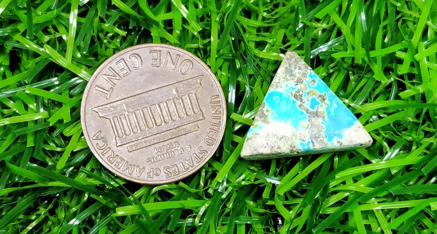 ARSAA GEMS AND MINERALSNatural good quality ring size traingle shape turquoise cabochon - Premium  from ARSAA GEMS AND MINERALS - Just $15.00! Shop now at ARSAA GEMS AND MINERALS