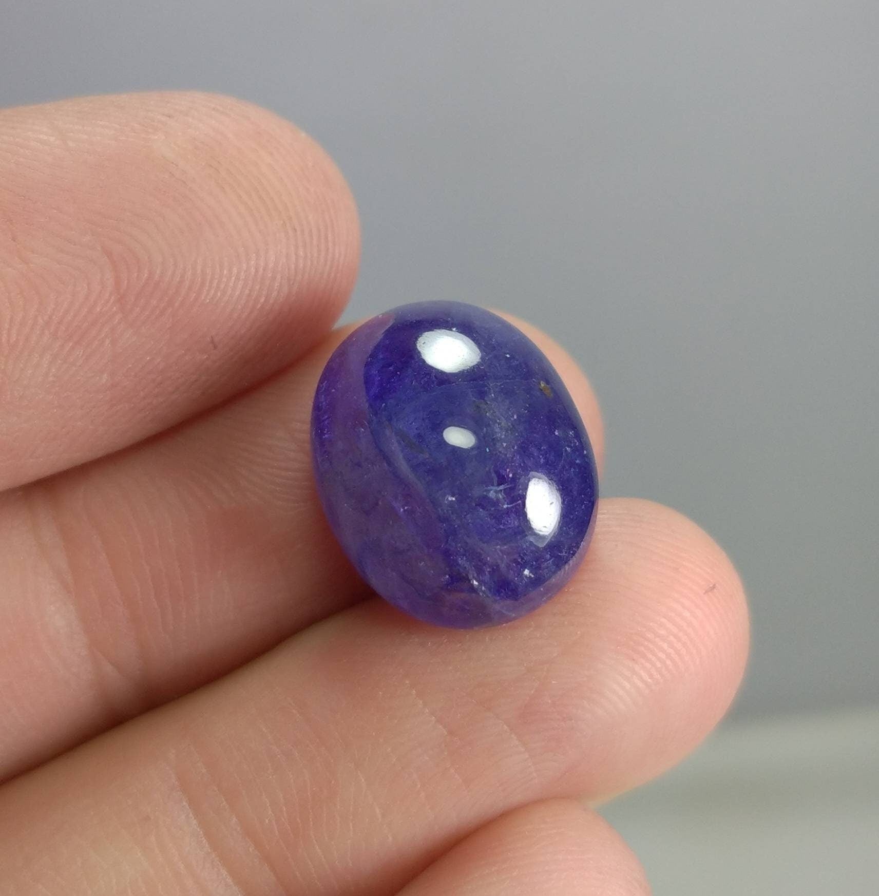 ARSAA GEMS AND MINERALSNatural high grade 14 carats blue oval shape tanzanite cabochon - Premium  from ARSAA GEMS AND MINERALS - Just $30.00! Shop now at ARSAA GEMS AND MINERALS