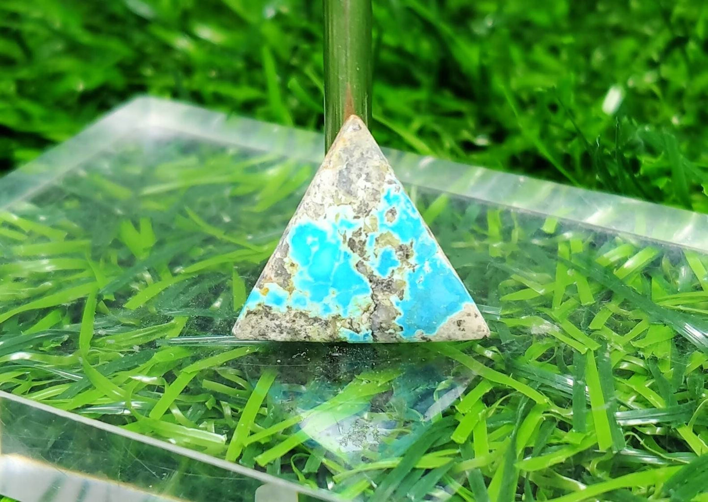 ARSAA GEMS AND MINERALSNatural good quality ring size traingle shape turquoise cabochon - Premium  from ARSAA GEMS AND MINERALS - Just $15.00! Shop now at ARSAA GEMS AND MINERALS