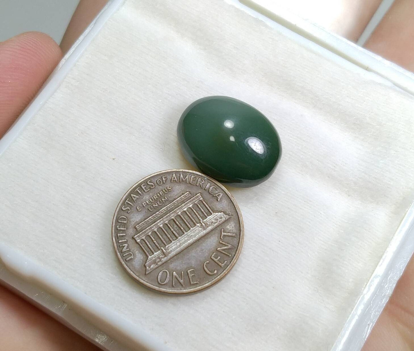 ARSAA GEMS AND MINERALSNatural top quality beautiful 11.5 carat cats eye nephrite Jade Cabochon - Premium  from ARSAA GEMS AND MINERALS - Just $25.00! Shop now at ARSAA GEMS AND MINERALS
