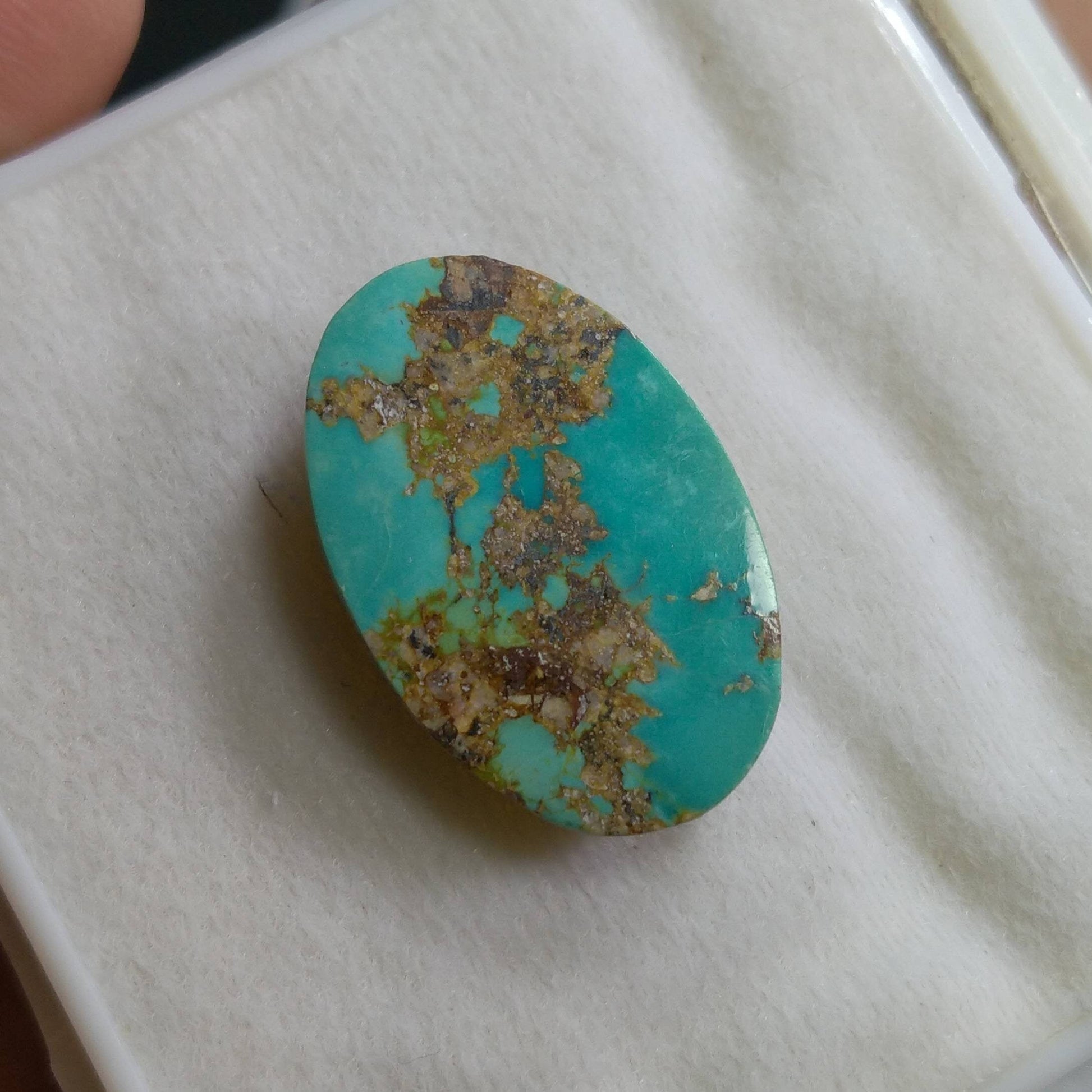 ARSAA GEMS AND MINERALSNatural top quality beautiful 24 carats untreated unheated oval shape turquoise cabochon - Premium  from ARSAA GEMS AND MINERALS - Just $24.00! Shop now at ARSAA GEMS AND MINERALS