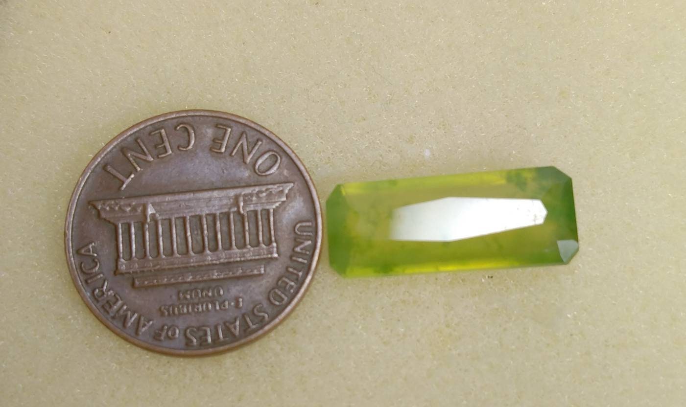 ARSAA GEMS AND MINERALSNatural top quality beautiful 6 carats radiant shape faceted hydrograssular green garnet gem - Premium  from ARSAA GEMS AND MINERALS - Just $14.00! Shop now at ARSAA GEMS AND MINERALS