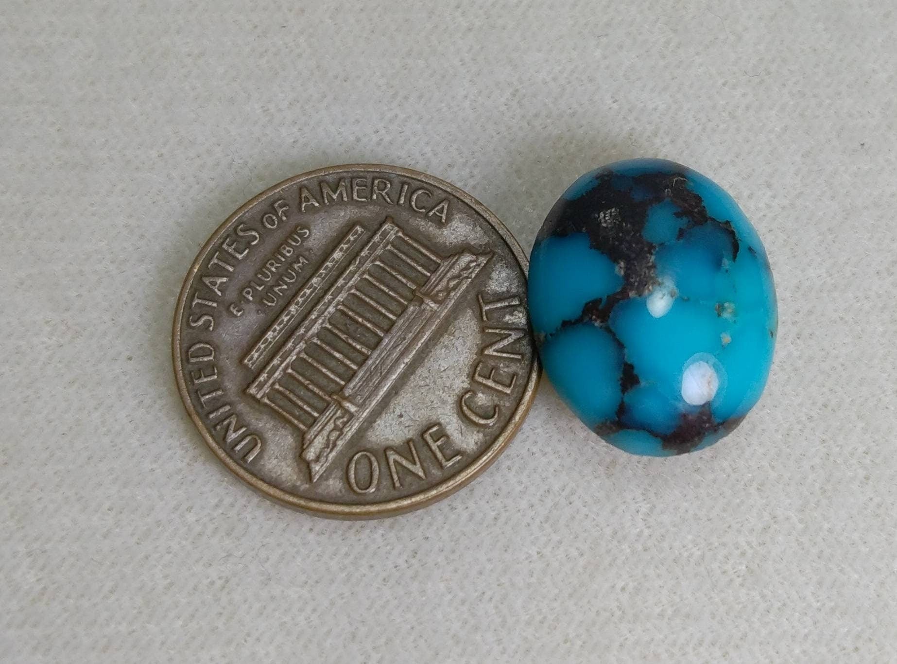 ARSAA GEMS AND MINERALSNatural fine quality beautiful 10 carats stabilized oval shape kingman web turquoise cabochon - Premium  from ARSAA GEMS AND MINERALS - Just $20.00! Shop now at ARSAA GEMS AND MINERALS