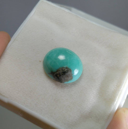 ARSAA GEMS AND MINERALSNatural fine quality beautiful 18.5 carats stabilized kingman turquoise with pyrite cabochon - Premium  from ARSAA GEMS AND MINERALS - Just $30.00! Shop now at ARSAA GEMS AND MINERALS