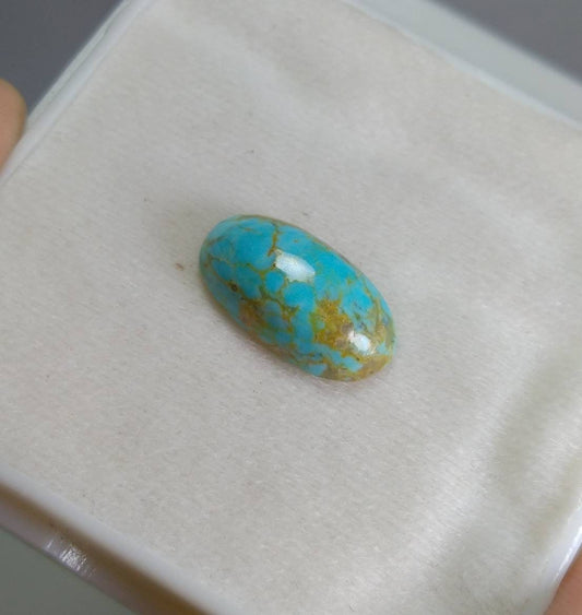 ARSAA GEMS AND MINERALSNatural fine quality beautiful 7.5 carats stabilized kingman spider web turquoise cabochon - Premium  from ARSAA GEMS AND MINERALS - Just $15.00! Shop now at ARSAA GEMS AND MINERALS