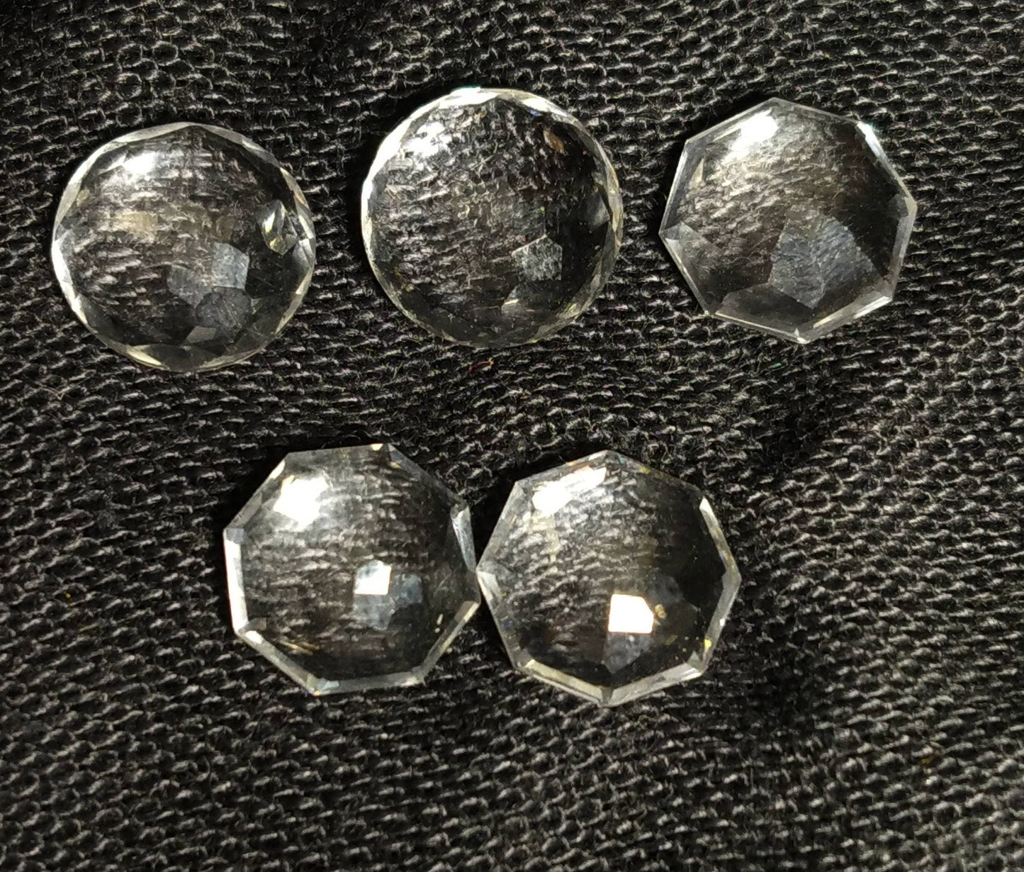 ARSAA GEMS AND MINERALSNatural top quality beautiful 13.5 carats small set of rose cut Faceted quartz Cabochons - Premium from ARSAA GEMS AND MINERALS - Just $20.00! Shop now at ARSAA GEMS AND MINERALS