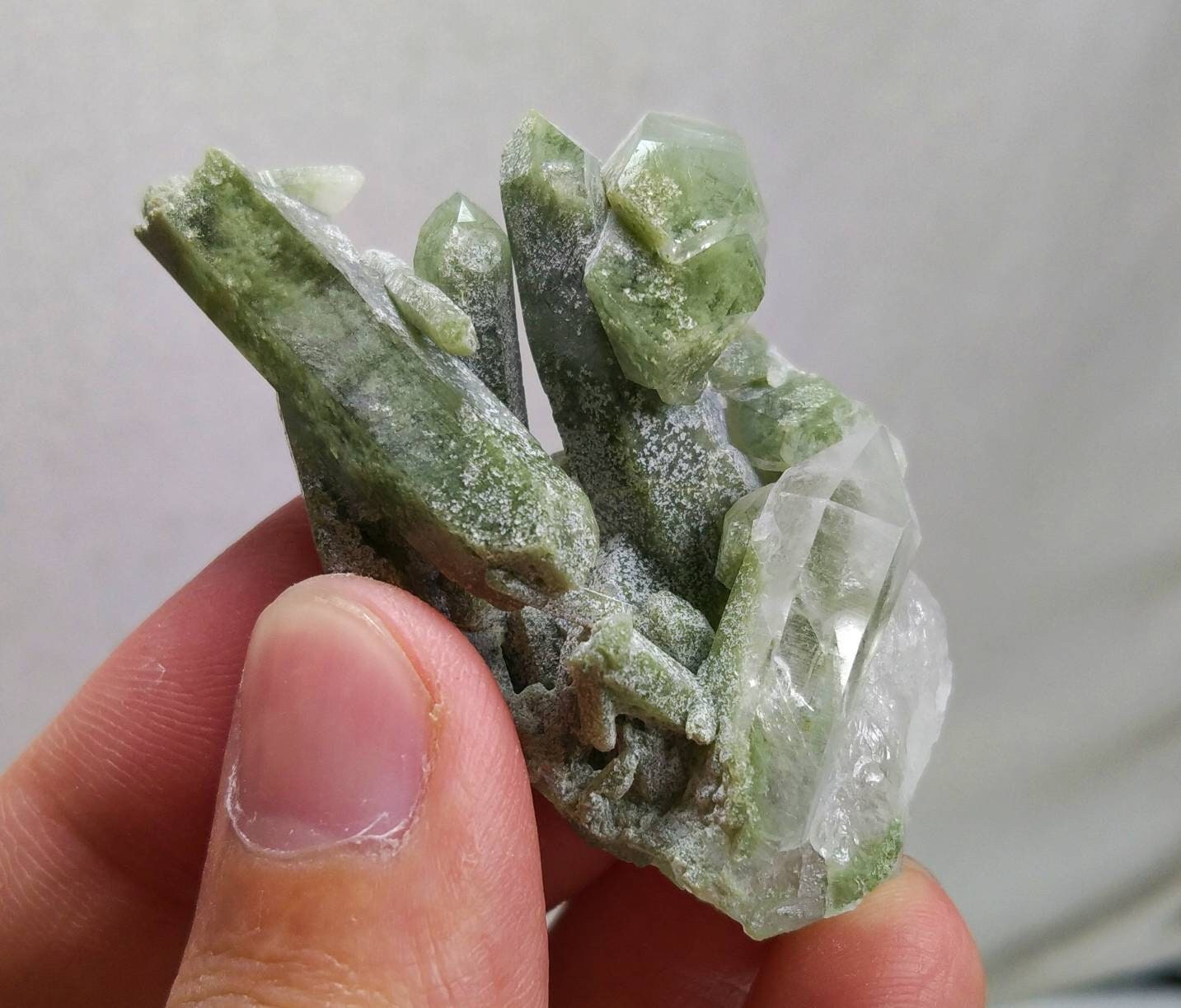 ARSAA GEMS AND MINERALSNatural top quality beautiful 23.2 grams chlorine quartz Cluster - Premium from ARSAA GEMS AND MINERALS - Just $28.00! Shop now at ARSAA GEMS AND MINERALS