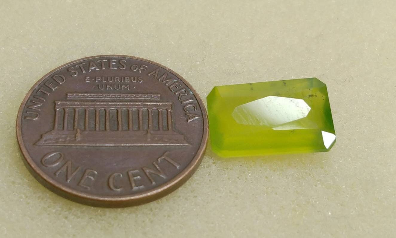 ARSAA GEMS AND MINERALSNatural top quality beautiful 5 carat radiant shape Faceted green hydrograssular garnet gem - Premium  from ARSAA GEMS AND MINERALS - Just $12.00! Shop now at ARSAA GEMS AND MINERALS