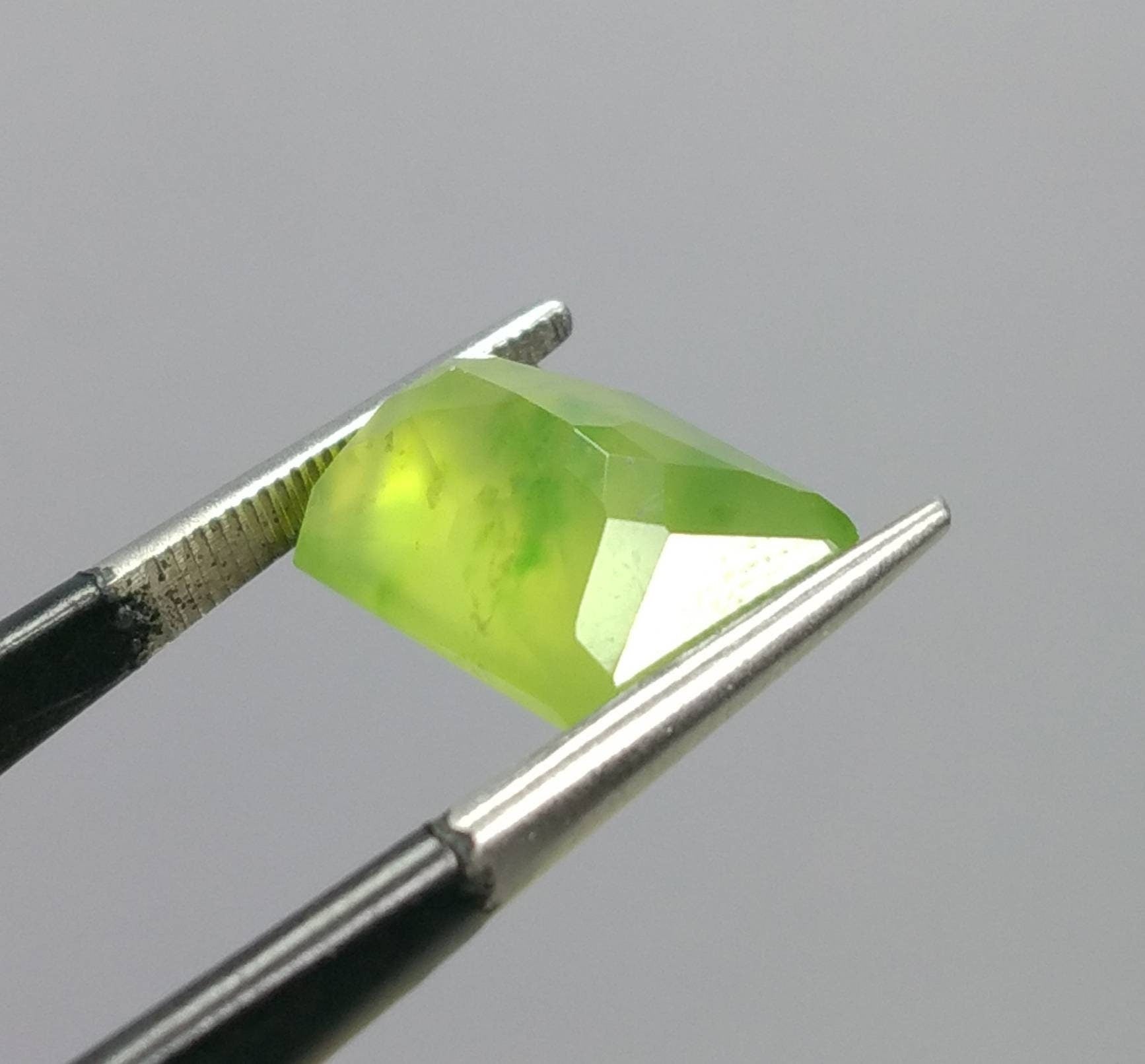 ARSAA GEMS AND MINERALSNatural top quality beautiful 7.5 carat radiant shape Faceted green hydrograssular garnet gem - Premium  from ARSAA GEMS AND MINERALS - Just $15.00! Shop now at ARSAA GEMS AND MINERALS