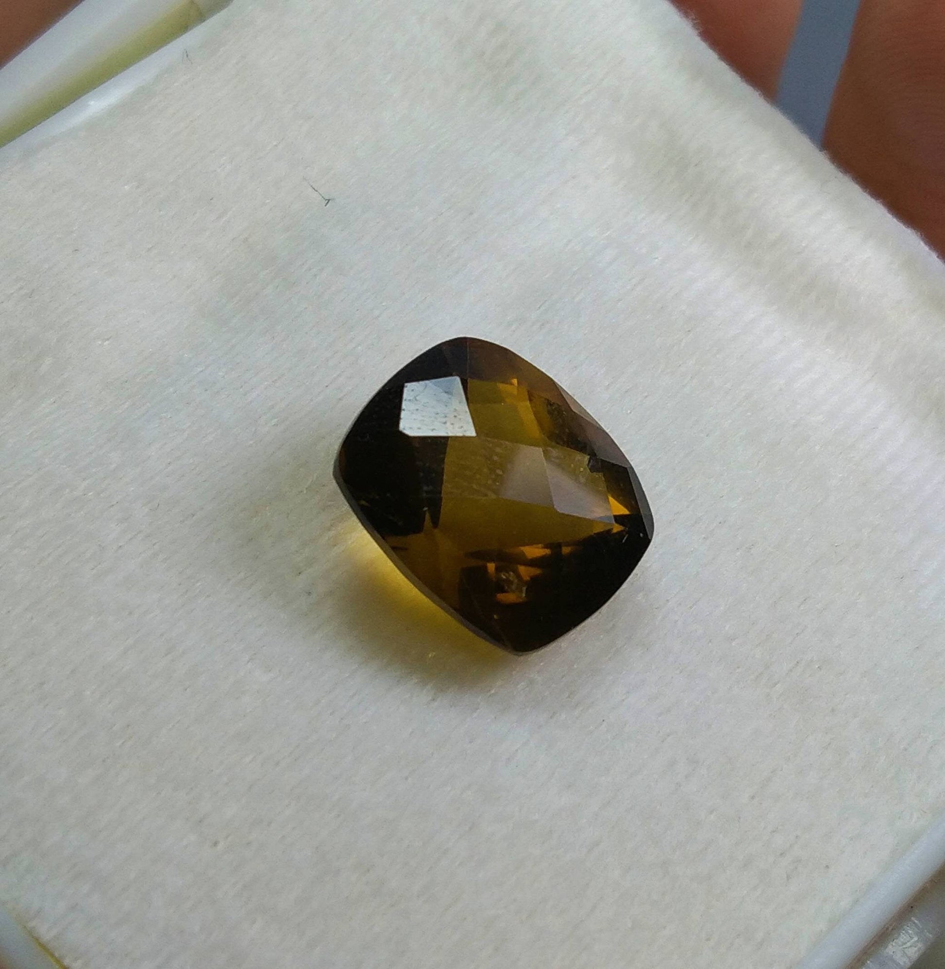 ARSAA GEMS AND MINERALSNatural top quality beautiful 9.5 carats checkerboard shape faceted citrine gem - Premium  from ARSAA GEMS AND MINERALS - Just $28.00! Shop now at ARSAA GEMS AND MINERALS