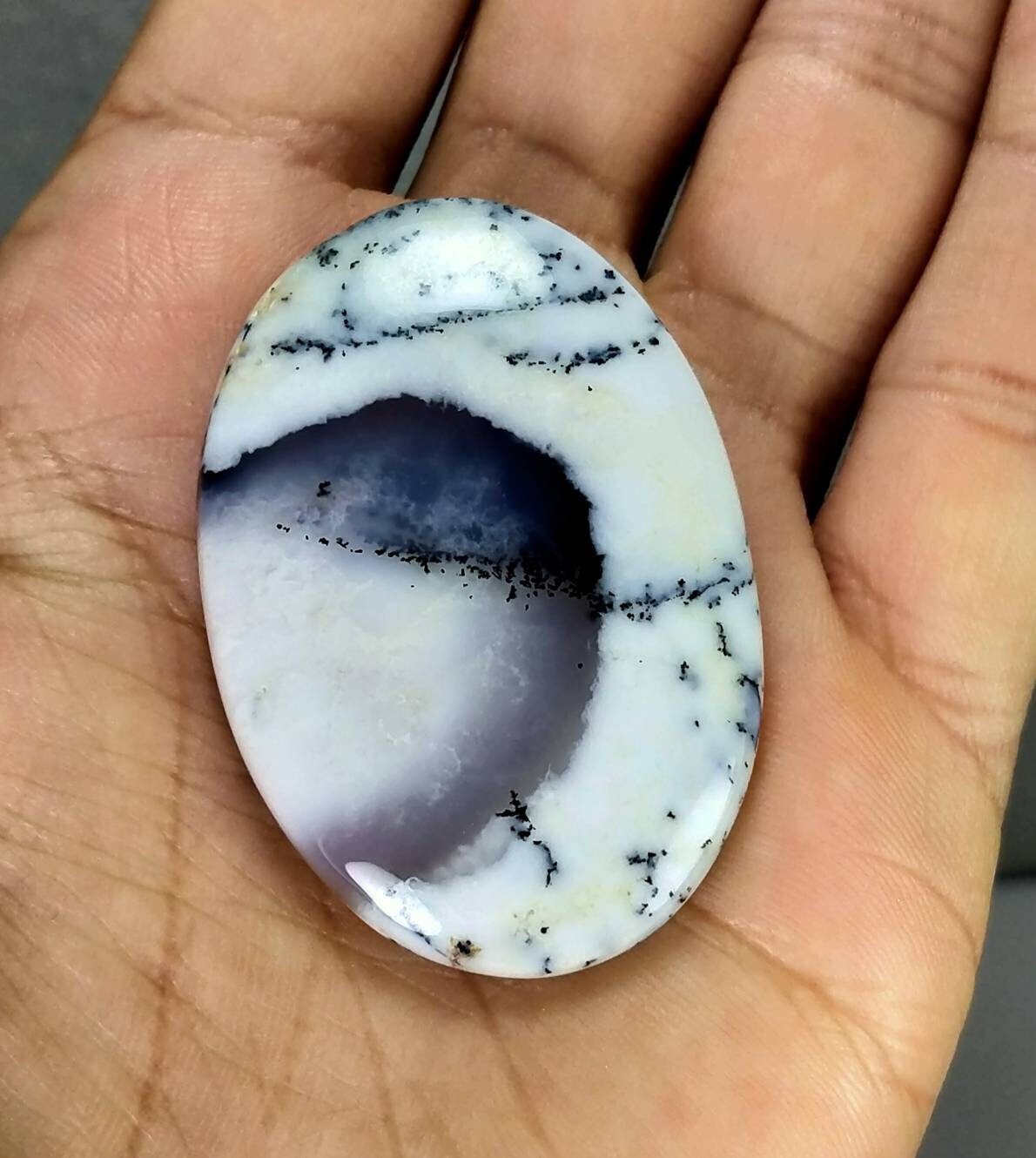 ARSAA GEMS AND MINERALSNatural top quality beautiful dendritic opal cabochon - Premium  from ARSAA GEMS AND MINERALS - Just $16.00! Shop now at ARSAA GEMS AND MINERALS