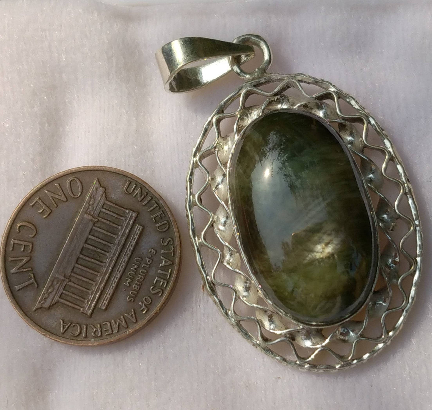 ARSAA GEMS AND MINERALSNatural top quality beautiful partially star green sapphire silver pendant - Premium from ARSAA GEMS AND MINERALS - Just $60.00! Shop now at ARSAA GEMS AND MINERALS