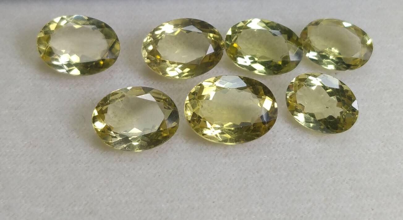 ARSAA GEMS AND MINERALSNatural aesthetic fine quality 23 carats vv clarity small Jewellery set of faceted oval shapes yellow citrine gems - Premium  from ARSAA GEMS AND MINERALS - Just $45.00! Shop now at ARSAA GEMS AND MINERALS