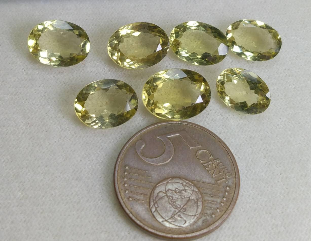 ARSAA GEMS AND MINERALSNatural aesthetic fine quality 23 carats vv clarity small Jewellery set of faceted oval shapes yellow citrine gems - Premium  from ARSAA GEMS AND MINERALS - Just $45.00! Shop now at ARSAA GEMS AND MINERALS