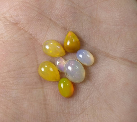 ARSAA GEMS AND MINERALSNatural top quality beautiful small sized cabochons of fire opal - Premium  from ARSAA GEMS AND MINERALS - Just $15.00! Shop now at ARSAA GEMS AND MINERALS