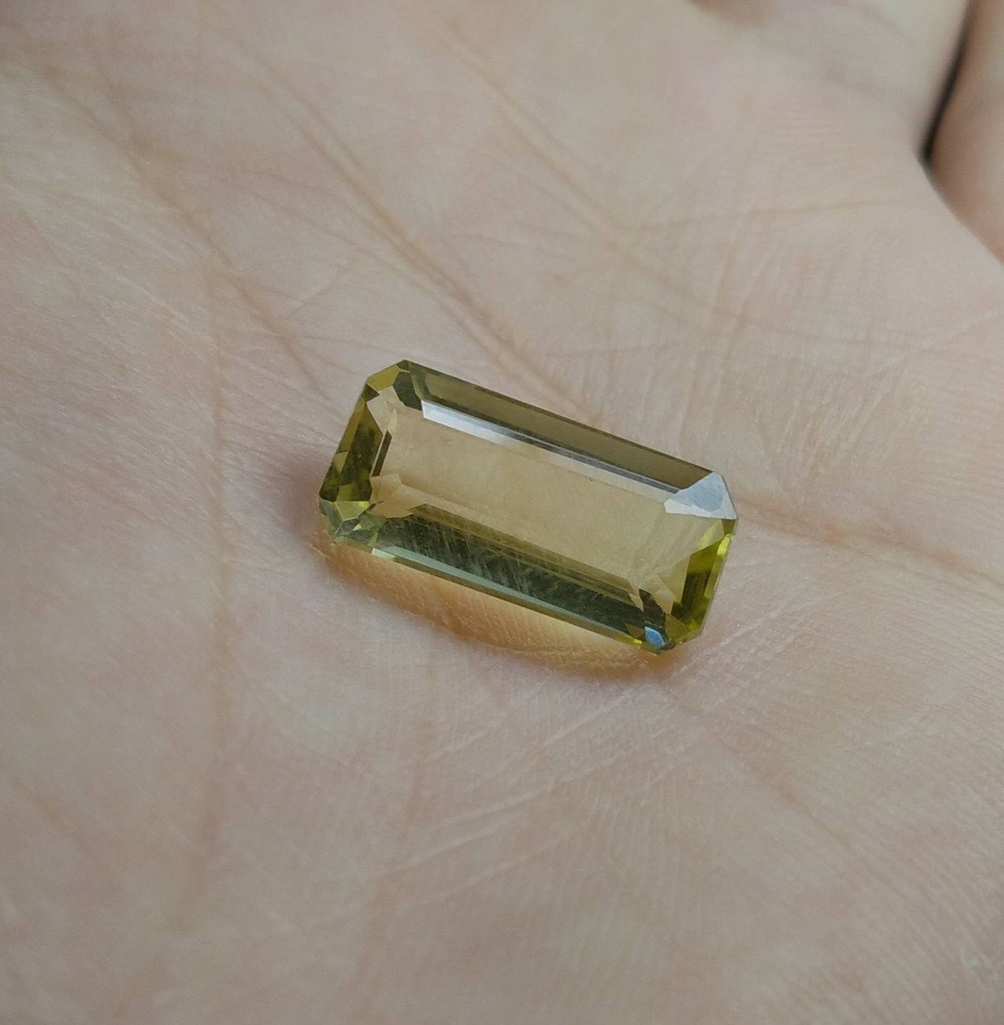 ARSAA GEMS AND MINERALSNatural top quality beautiful 8 carats faceted radiant shape yellow tourmaline gem - Premium  from ARSAA GEMS AND MINERALS - Just $120.00! Shop now at ARSAA GEMS AND MINERALS
