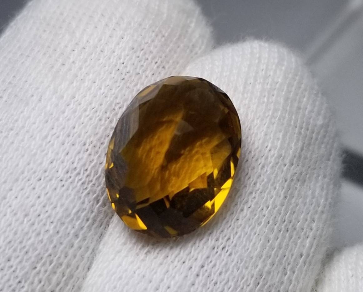 ARSAA GEMS AND MINERALSNatural top quality faceted ring size oval shape citrine gem - Premium  from ARSAA GEMS AND MINERALS - Just $30.00! Shop now at ARSAA GEMS AND MINERALS