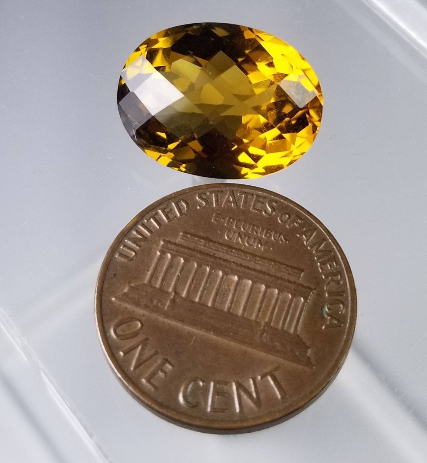 ARSAA GEMS AND MINERALSNatural top quality faceted ring size oval shape citrine gem - Premium  from ARSAA GEMS AND MINERALS - Just $30.00! Shop now at ARSAA GEMS AND MINERALS