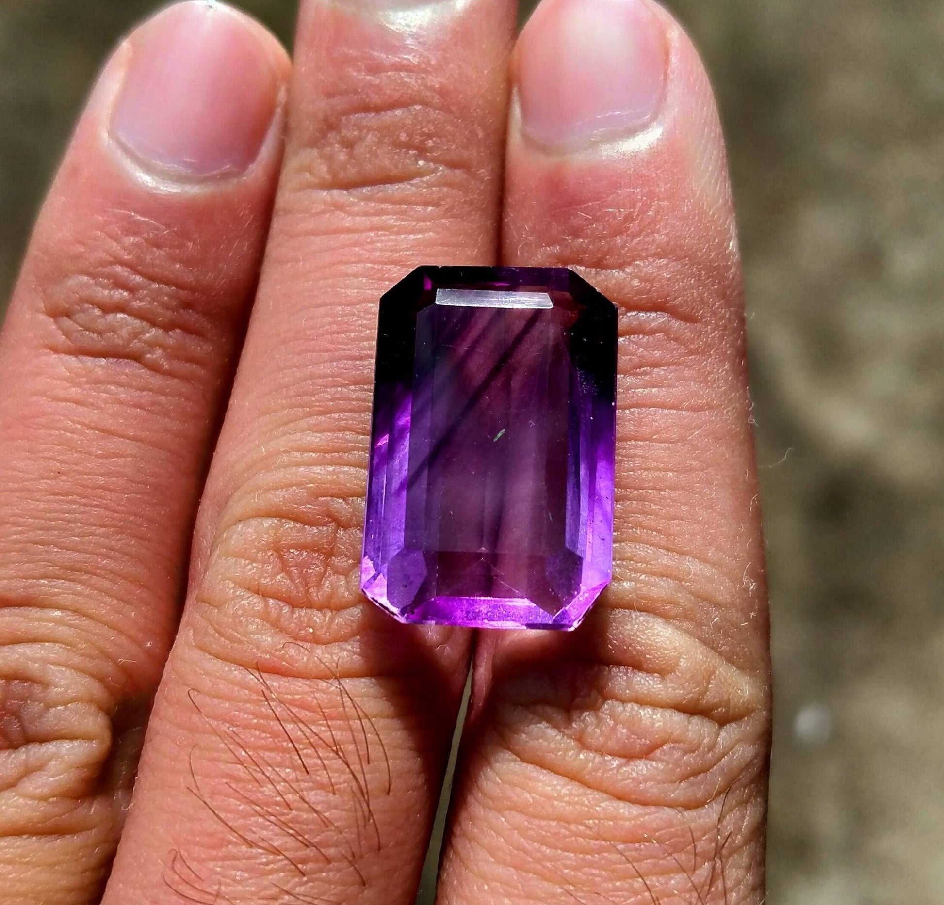 ARSAA GEMS AND MINERALSNatural top quality faceted beautiful 25 carats radiant shape flourite gem - Premium  from ARSAA GEMS AND MINERALS - Just $25.00! Shop now at ARSAA GEMS AND MINERALS