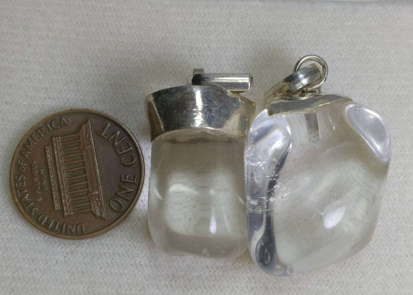 ARSAA GEMS AND MINERALSNatural aesthetic Beautiful silver pendants of clear quartz - Premium from ARSAA GEMS AND MINERALS - Just $30.00! Shop now at ARSAA GEMS AND MINERALS