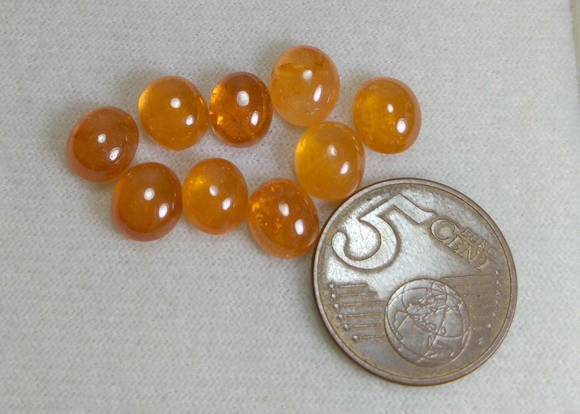 ARSAA GEMS AND MINERALSNatural fine quality beautiful 30 carats small Jewellery set of calibrated yellow Spessartine garnet cabochons - Premium  from ARSAA GEMS AND MINERALS - Just $70.00! Shop now at ARSAA GEMS AND MINERALS