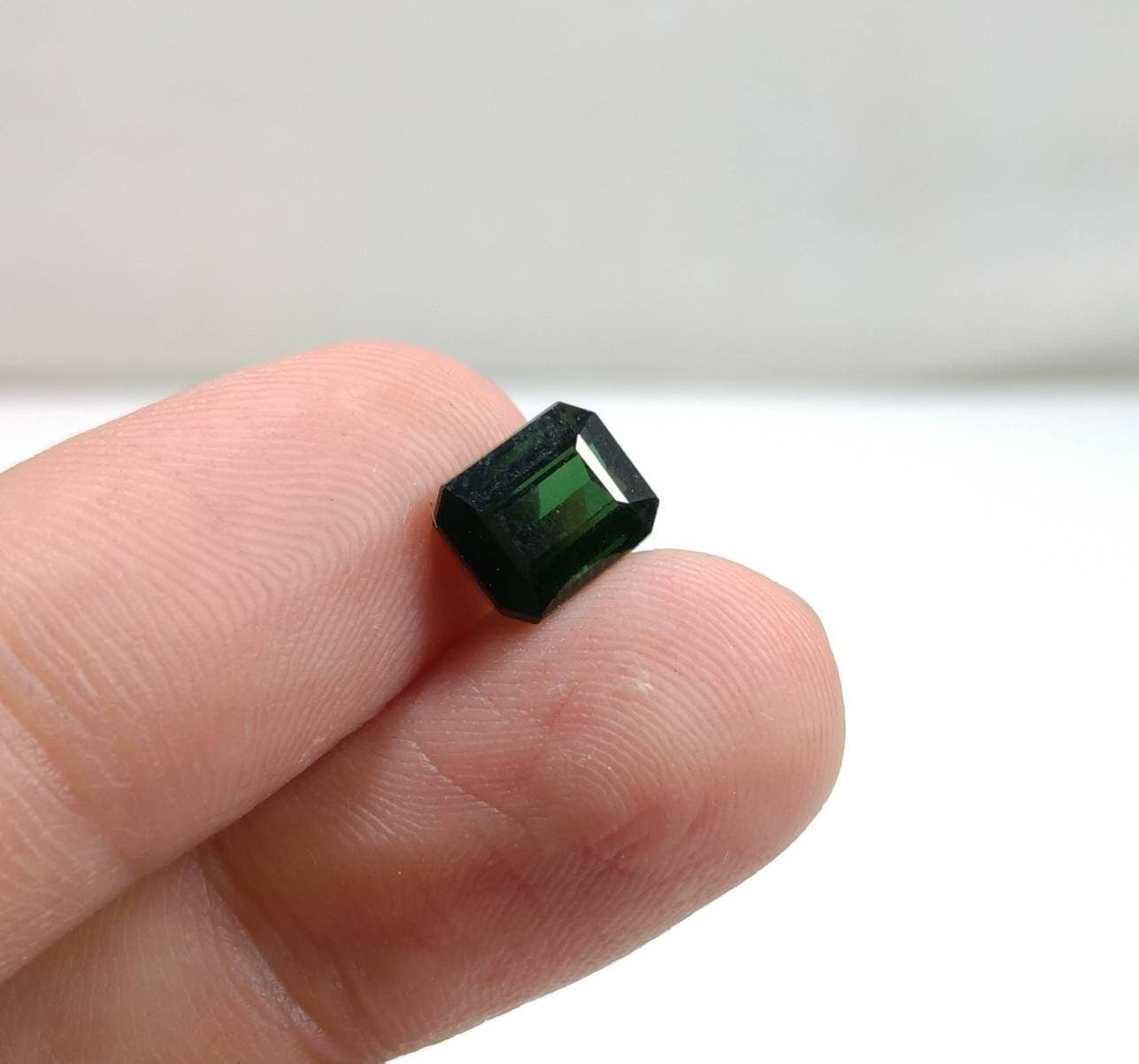 ARSAA GEMS AND MINERALSNatural high quality beautiful 3 carats faceted radiant shape green tourmaline gem - Premium from ARSAA GEMS AND MINERALS - Just $60.00! Shop now at ARSAA GEMS AND MINERALS