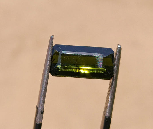 ARSAA GEMS AND MINERALSNatural top quality beautiful 3.5 carats faceted radiant shape dark green tourmaline gem - Premium  from ARSAA GEMS AND MINERALS - Just $17.00! Shop now at ARSAA GEMS AND MINERALS
