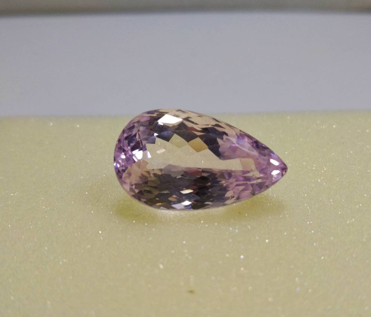 ARSAA GEMS AND MINERALSNatural top quality beautiful 34 carats faceted pear shape kunzite gem - Premium  from ARSAA GEMS AND MINERALS - Just $68.00! Shop now at ARSAA GEMS AND MINERALS