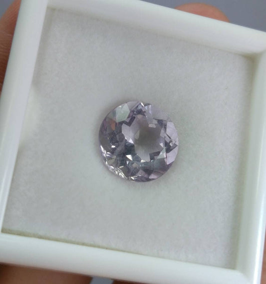 ARSAA GEMS AND MINERALSNatural top quality beautiful 6.5 carat VV clarity faceted round shape kunzite gem - Premium  from ARSAA GEMS AND MINERALS - Just $20.00! Shop now at ARSAA GEMS AND MINERALS