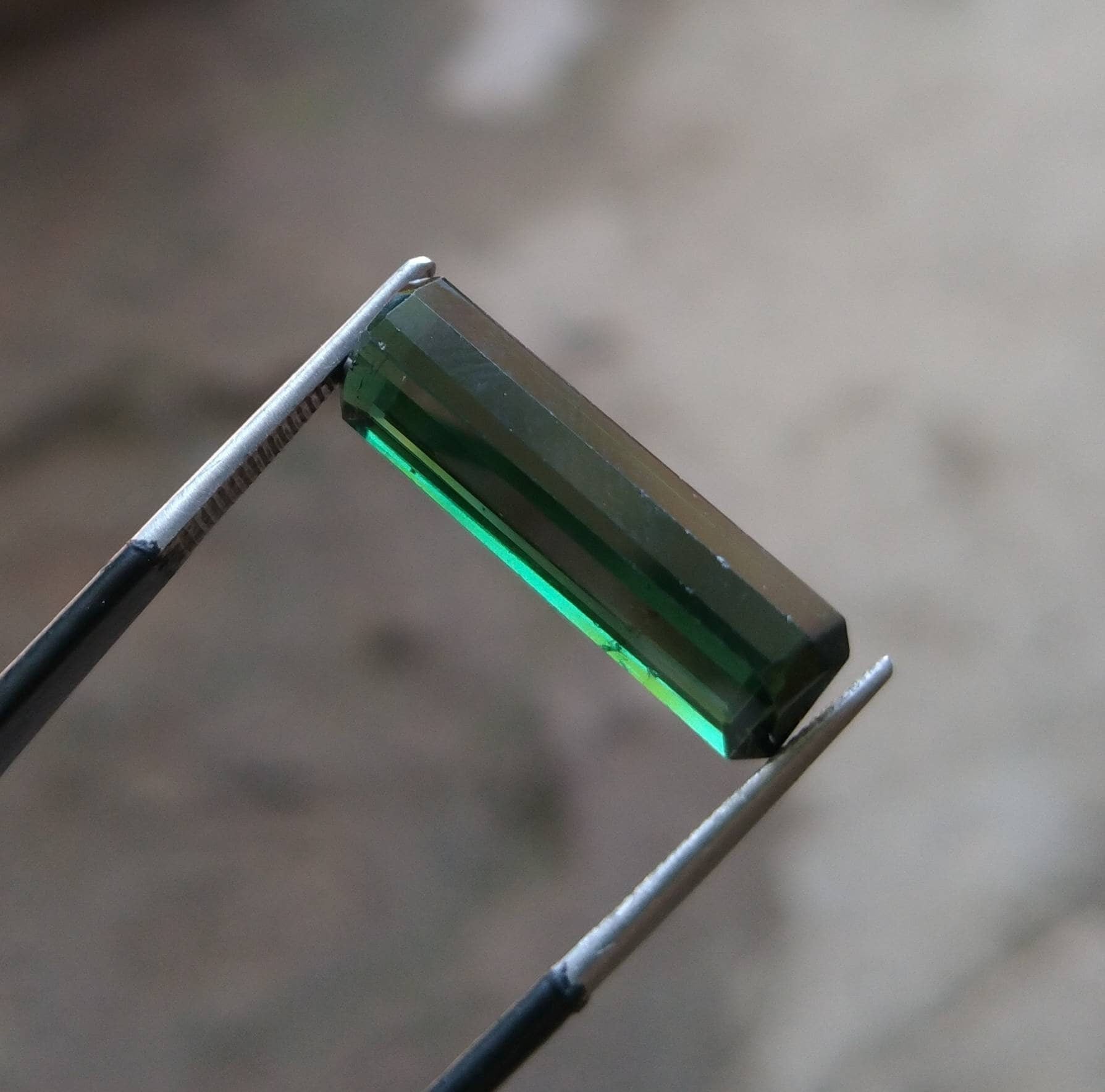ARSAA GEMS AND MINERALSNatural top quality beautiful 5.5 carats clear green faceted radiant shape Tourmaline gem - Premium  from ARSAA GEMS AND MINERALS - Just $110.00! Shop now at ARSAA GEMS AND MINERALS