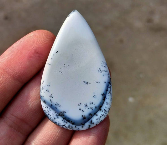 ARSAA GEMS AND MINERALSNatural top quality beautiful huge size pear shape 54 carats dendritic opal cabochon - Premium  from ARSAA GEMS AND MINERALS - Just $15.00! Shop now at ARSAA GEMS AND MINERALS