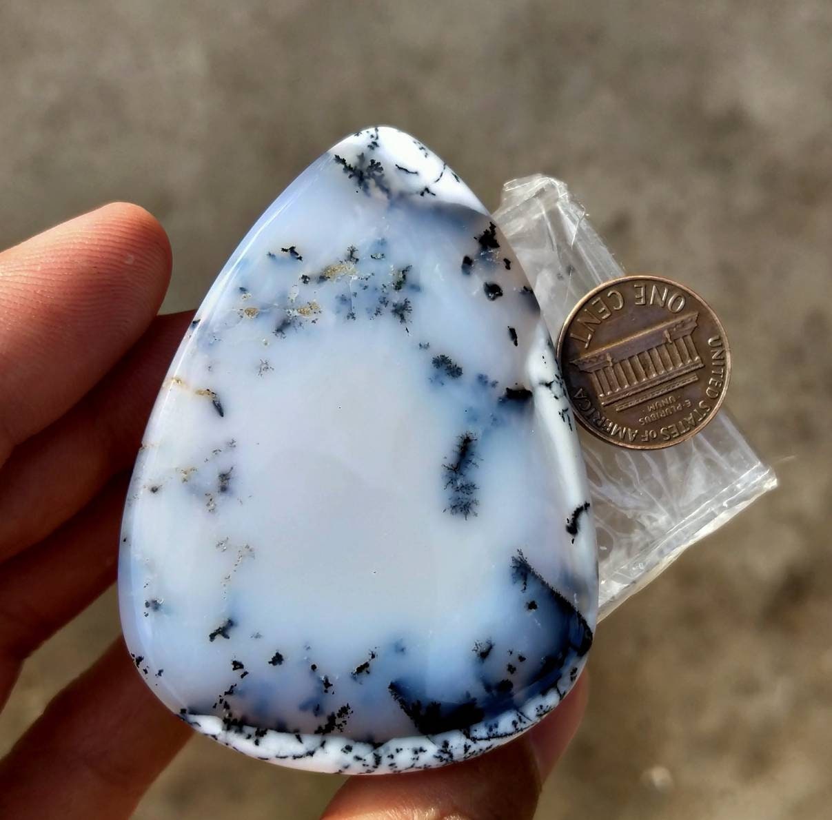 ARSAA GEMS AND MINERALSNatural top quality beautiful huge size pear shape 158 carats dendritic opal cabochon - Premium  from ARSAA GEMS AND MINERALS - Just $15.00! Shop now at ARSAA GEMS AND MINERALS