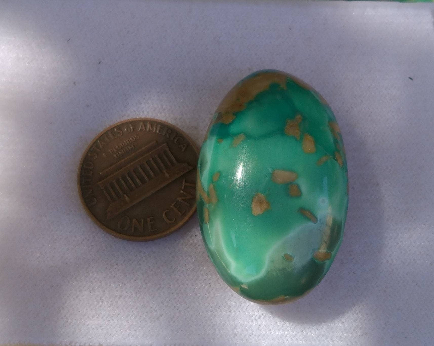 ARSAA GEMS AND MINERALSNatural fine quality beautiful 70 carats oval shape green untreated unheated turquoise cabochon - Premium from ARSAA GEMS AND MINERALS - Just $70.00! Shop now at ARSAA GEMS AND MINERALS