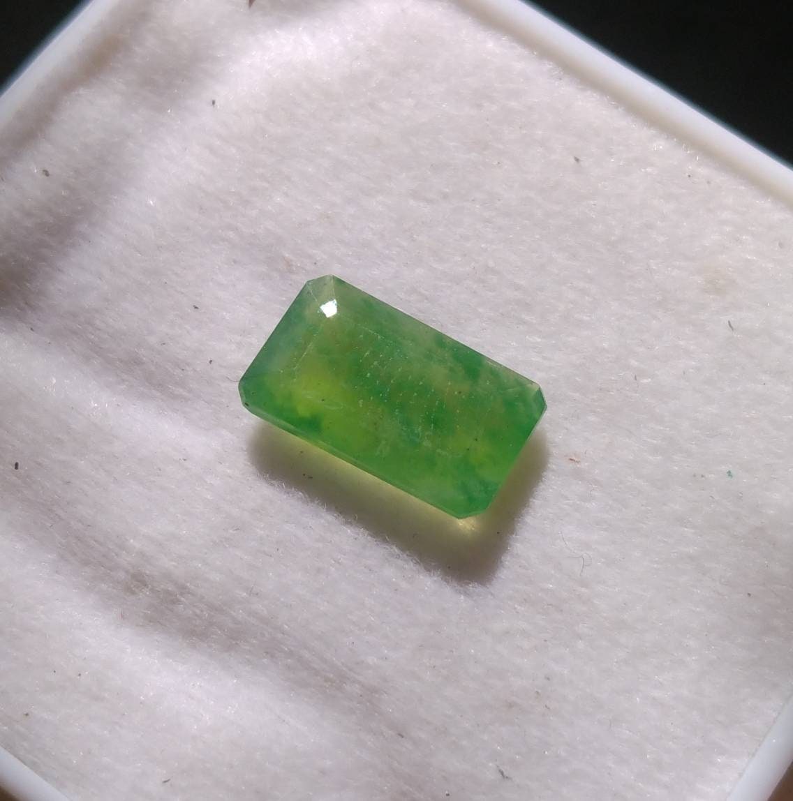 ARSAA GEMS AND MINERALSNatural top quality beautiful 6.5 carats radiant cut shape faceted green hydrograssular garnet gem - Premium from ARSAA GEMS AND MINERALS - Just $20.00! Shop now at ARSAA GEMS AND MINERALS